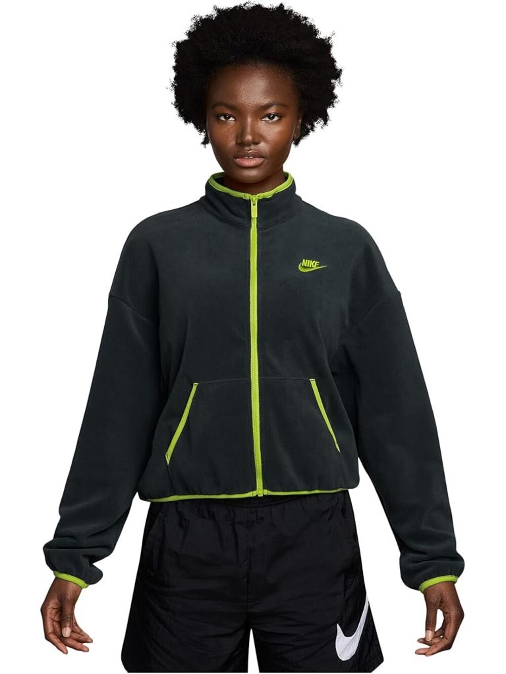 Nike Women's Size XL Club Full Zip Loose Fit Fleece Track Jacket HV2730-390 NWT